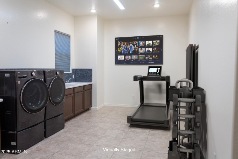 Vitually Staged - LaundryWorkout Room