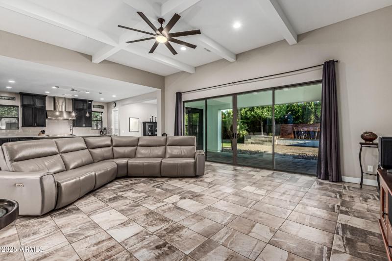 Extra large slider to patio