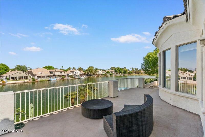Upper patio and views