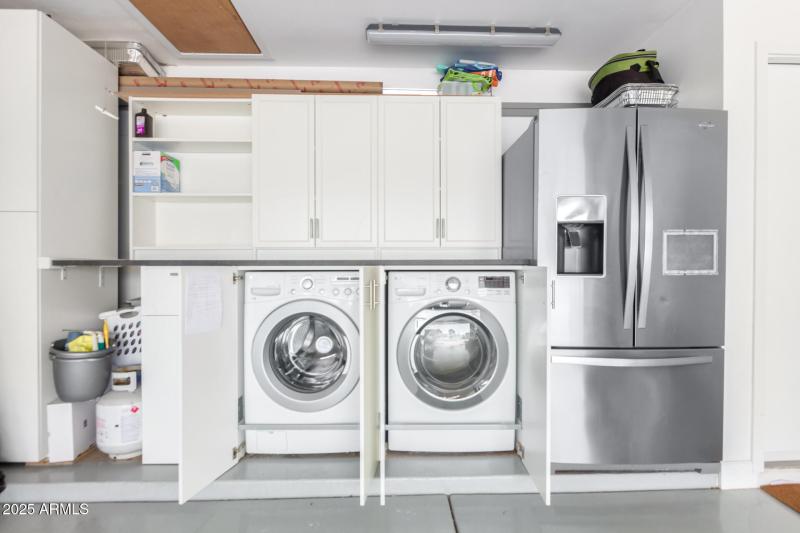 Laundry in Garage