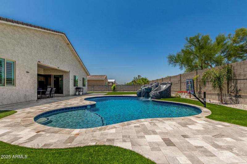 Travertine- diving pool