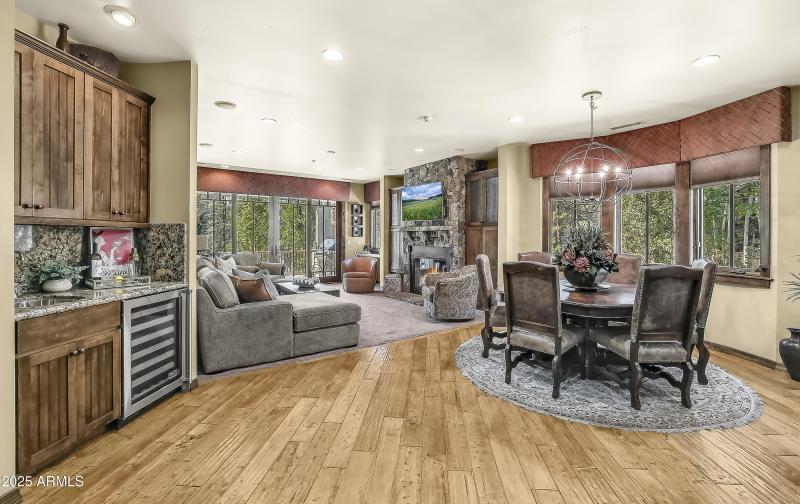 living and dining from entry