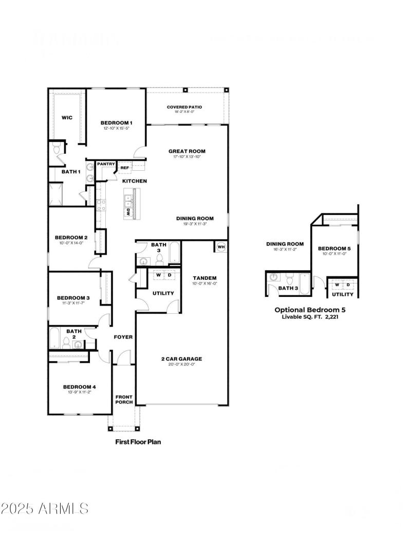 D40D First Floor Plan - Non Branded