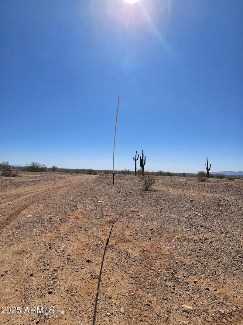 Property is South of PVC Marker