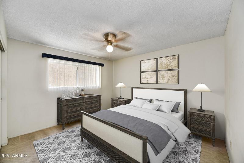 Virtually Staged Primary Bedroom