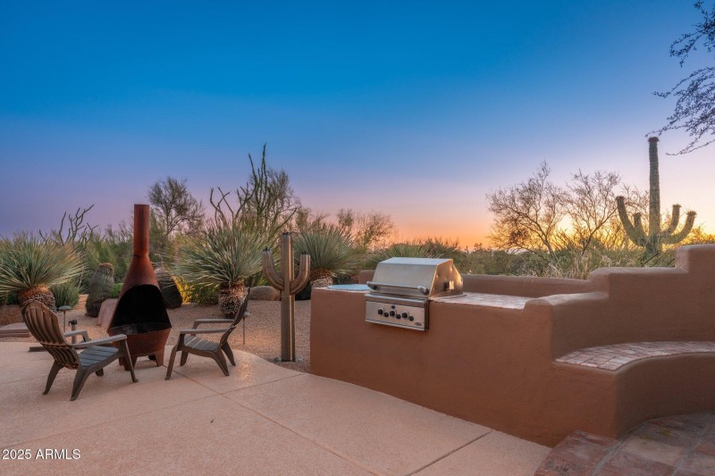 Built-In-BBQ at Twilight