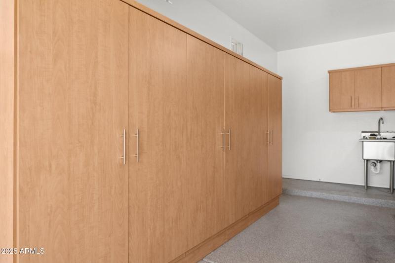 Garage Cabinets. Work Sink, Epoxy Floor
