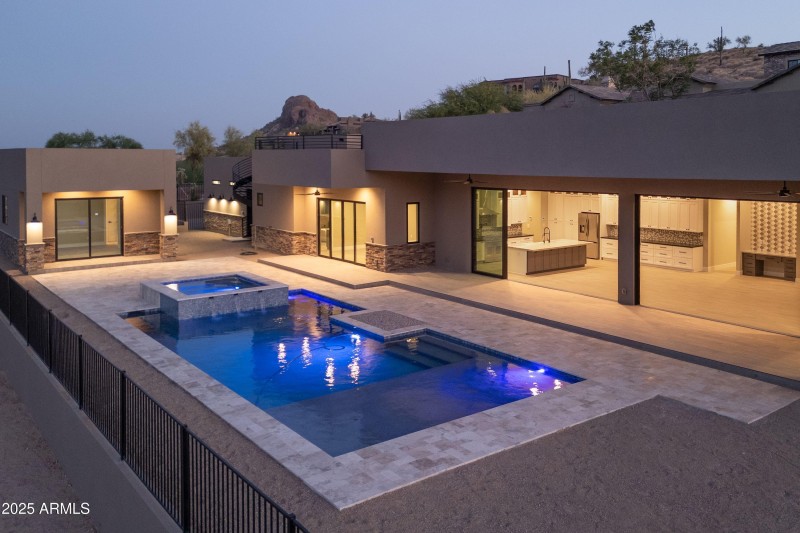 EVENING PHOTO POOL HOME