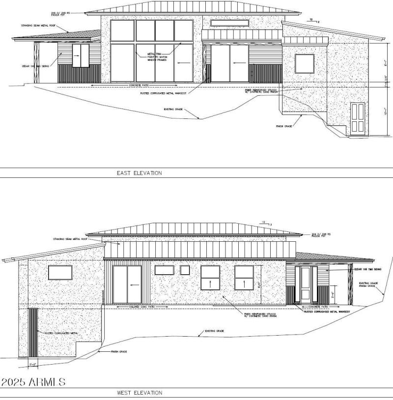 East & West Elevations