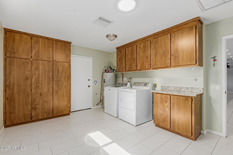 Large Laundry Room with Storage