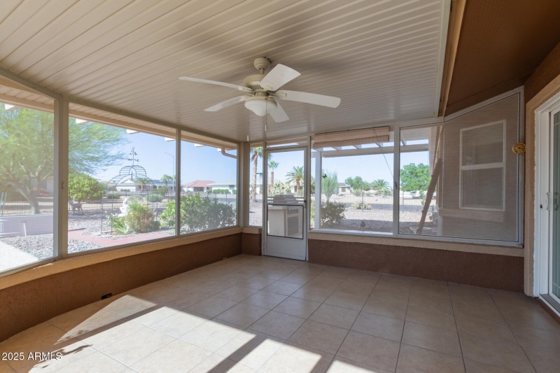 North Facing Screened In Patio