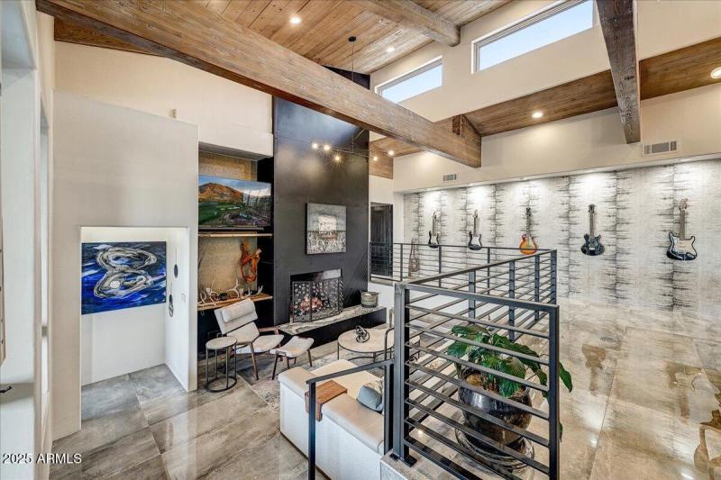 Chic Fireplace & Art Display