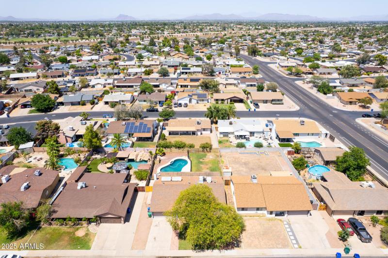 Overhead Looking North