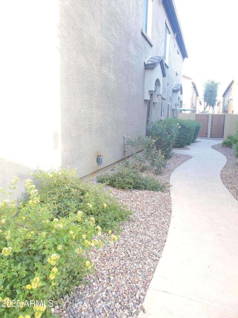 walkway to front door