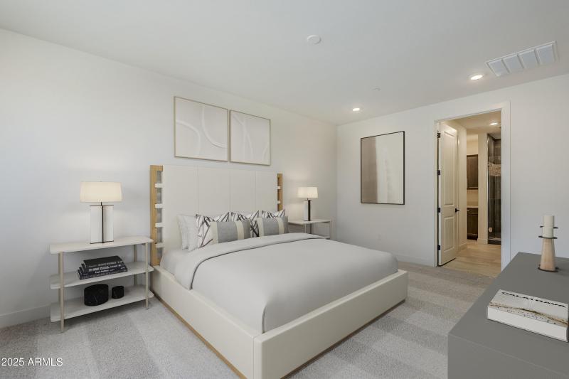 Virtually Staged Primary Bedroom