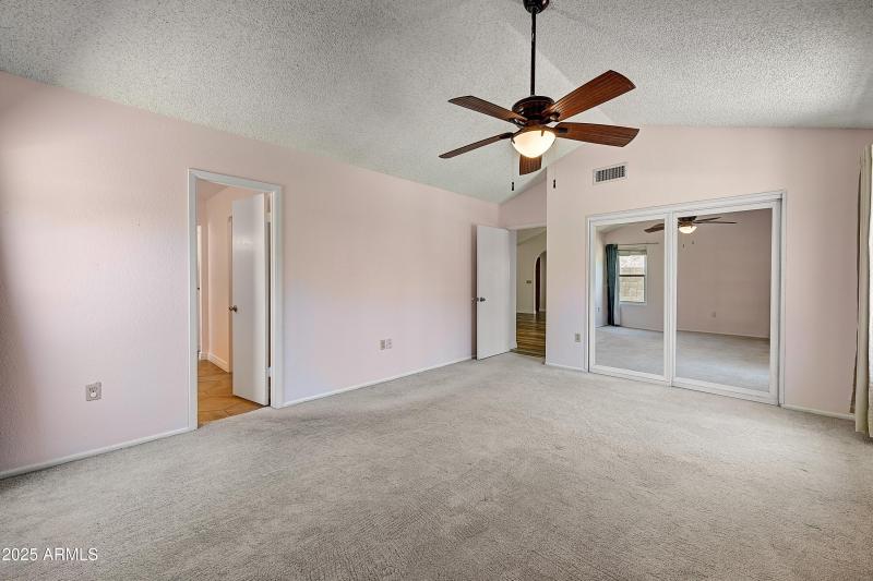 Primary Suite with Vaulted Ceiling