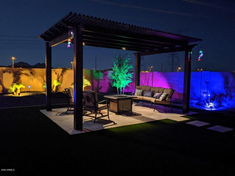 Matthew backyard at night view 2