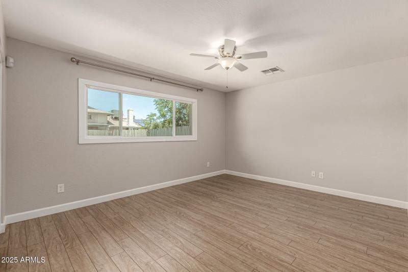 Spacious primary bedroom