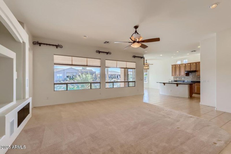 Sandpiper family room and kitchen