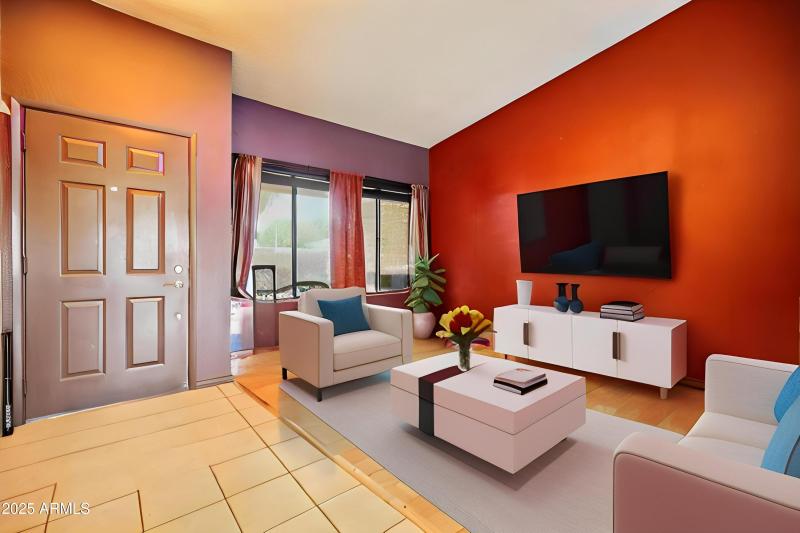 Living room 1a Virtual Staging