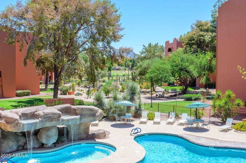 Clubhouse View Toward Cactus Garden