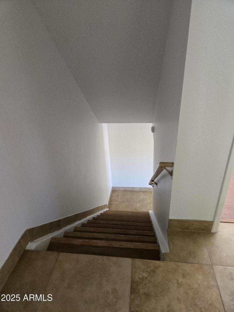 View heading down stairs