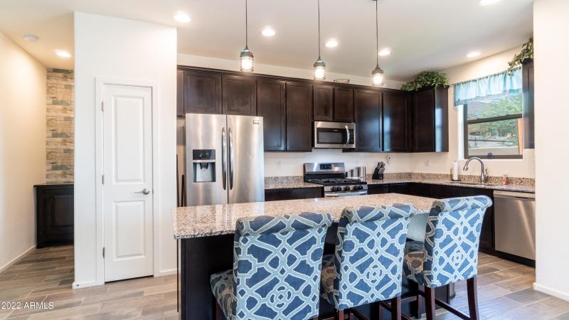 Kitchen and view of Master Bedroom entra