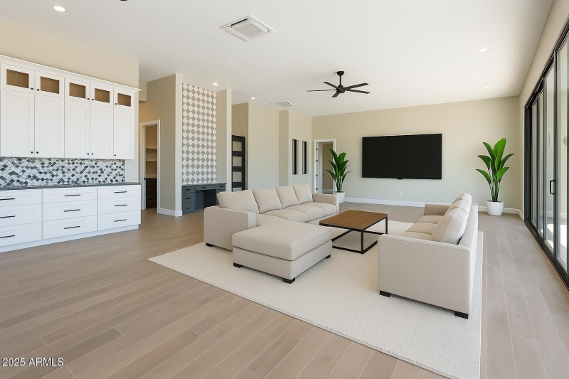 staged virtual great room v