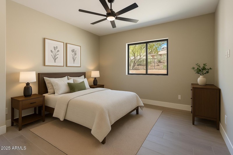v BEDROOM #3 staged