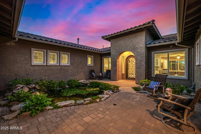 Courtyard with Koi Pond