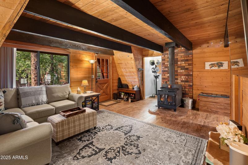 Living Room w/ Cozy Fireplace