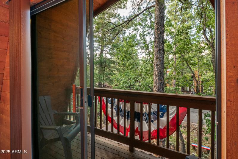 Enjoy your morning coffee on the deck