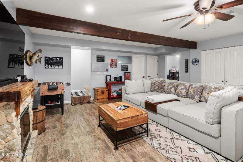 Spacious Family Room w/ Fireplace