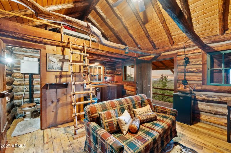 Rustic Log Cabin in the Pines