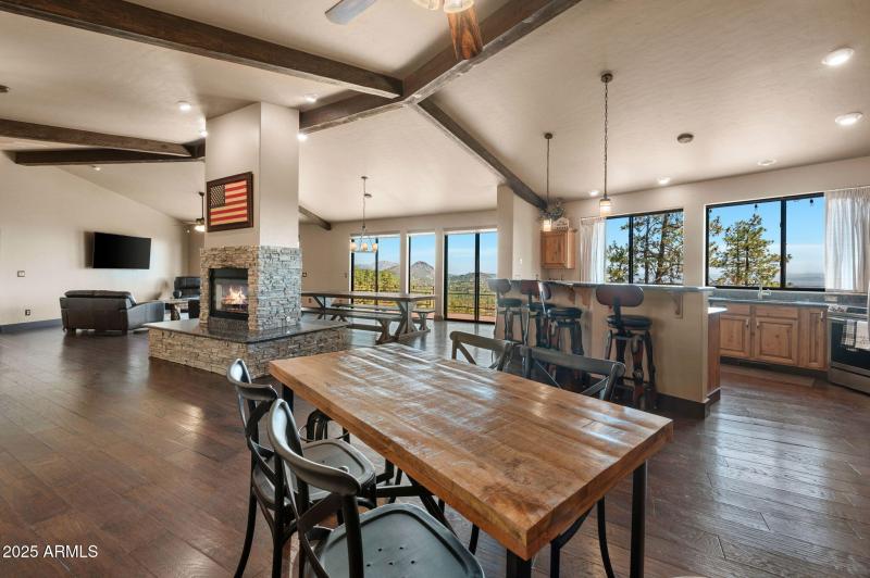 Double Sided Fireplace