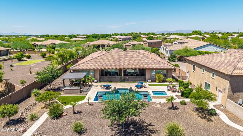 Aerial View of Backyard