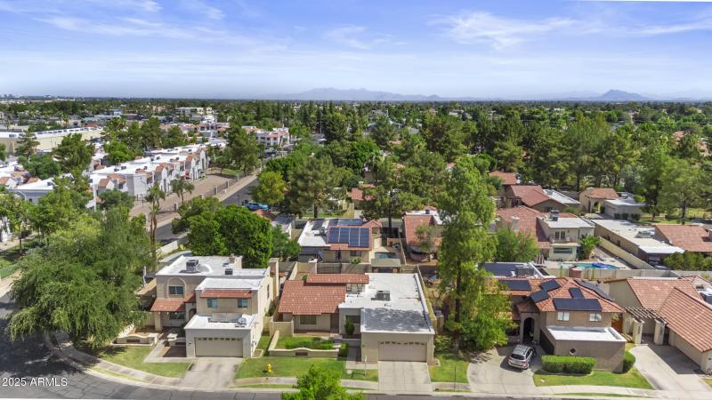 Aerial Shot Neighborhood
