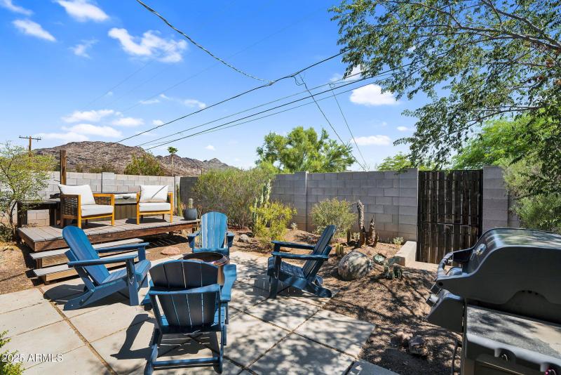 Backyard with Seating Area
