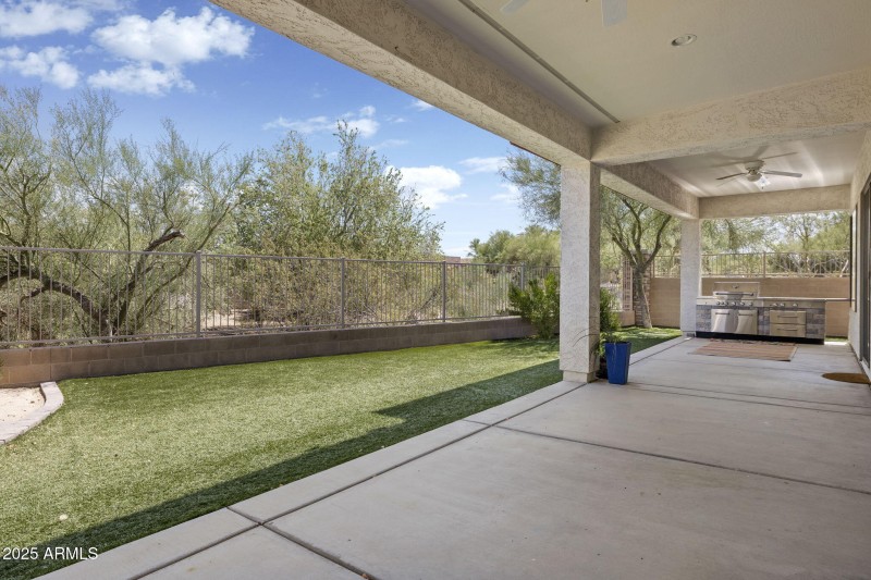 expansive backyard