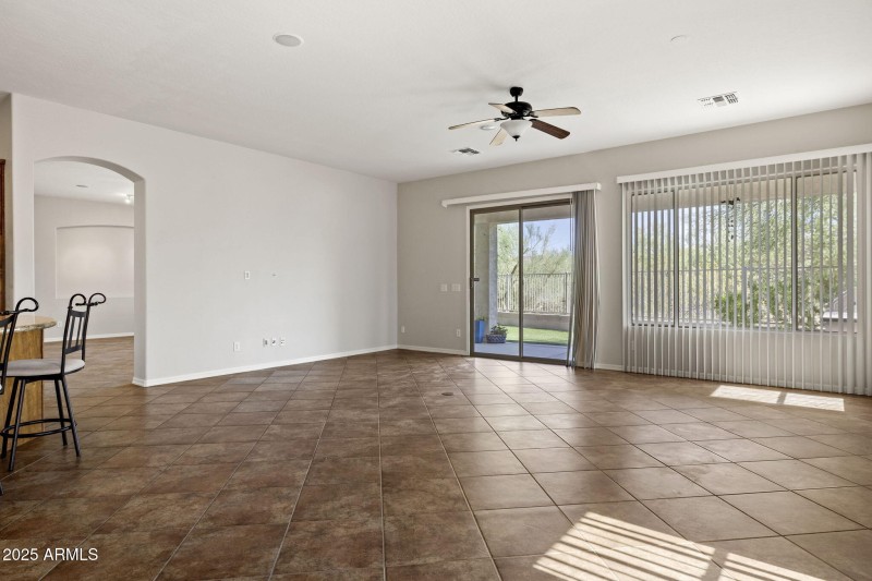 great room adjacent to living room