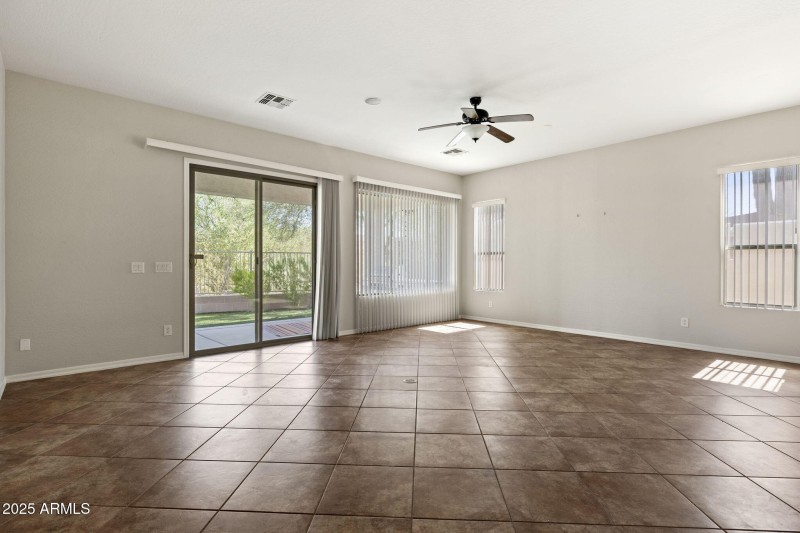 great room slider to back yard