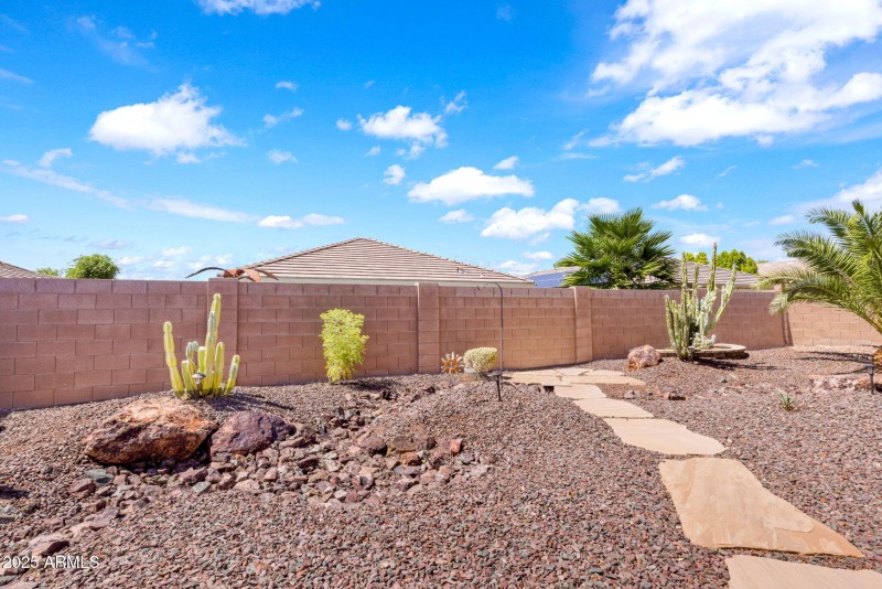 Backyard landscaping