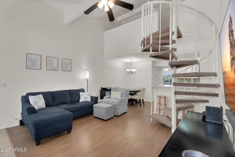 View from garage access door