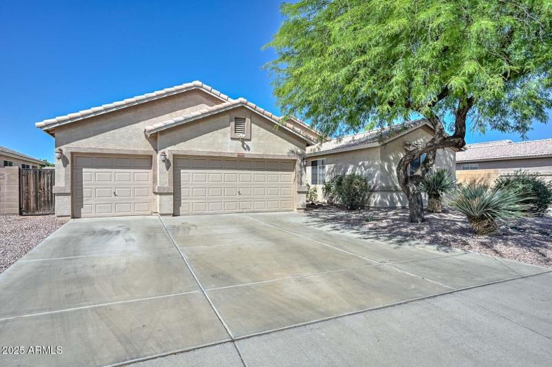 Front View-3 Car Garage