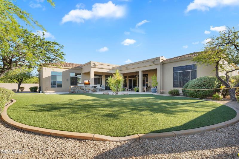 Plenty of artificial turf to enjoy!