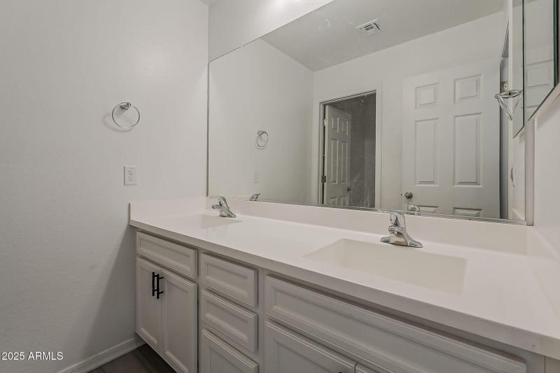 Upstairs Bathroom with Dual Sink Vanity