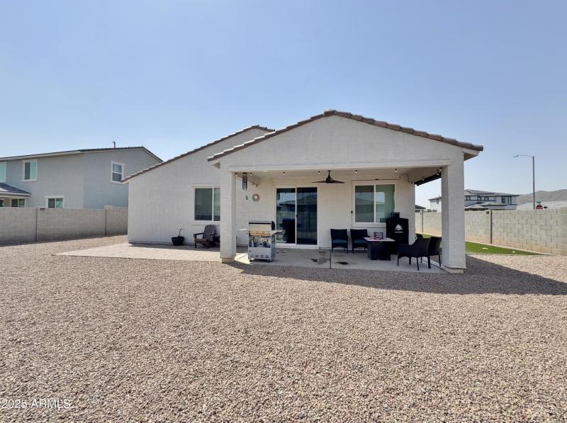 Back of home and yard