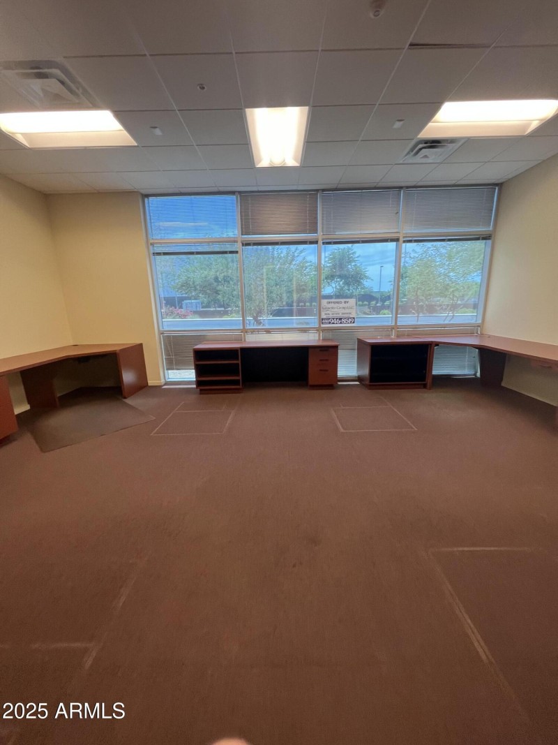 Larger office space with window views