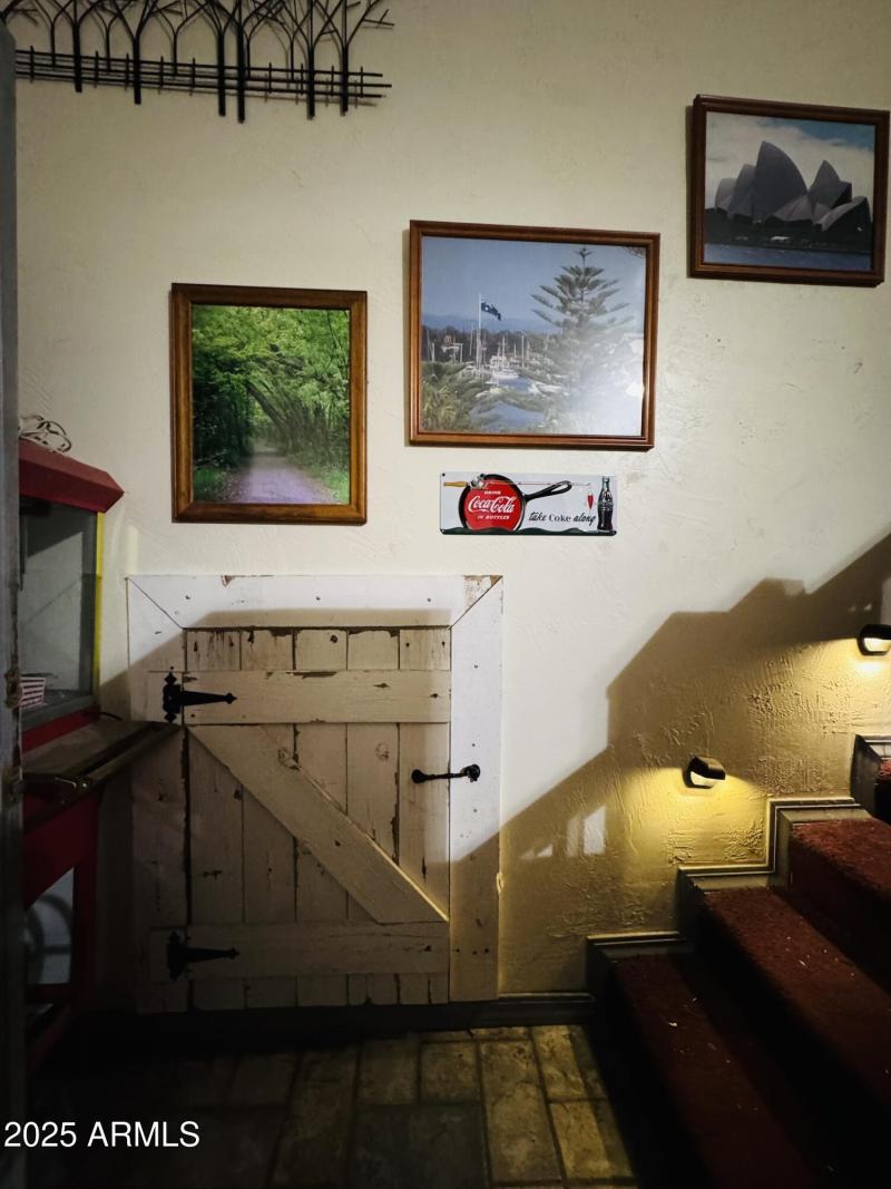 Hidden storage in gameroom