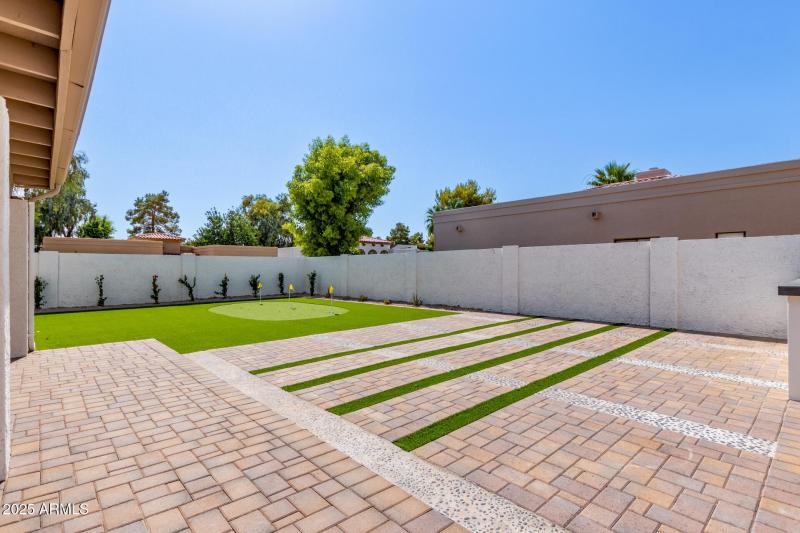 Patio extended with pavers